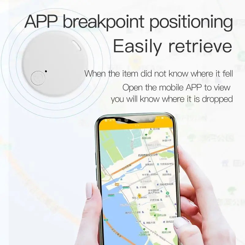 Bluetooth 5.0 Mini GPS Tracker - Anti-Lost Device for Pets, Children, Bags, and Wallets - Smart Finder Locator for iOS and Android