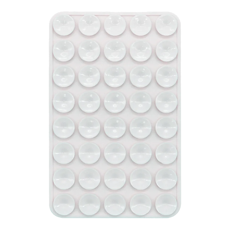 Set of 3 Double-Sided Silicone Suction Cup Phone Cases with Detachable Stand for Hands-Free Wall Mounting for Selfies and Videos