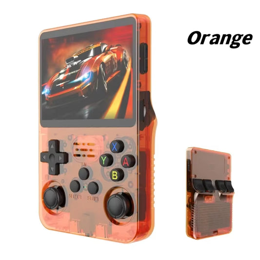ARKOS Retro Handheld Video Game Console with Linux System, 3.5-Inch IPS Screen, R35S Plus Portable Video Player, Available in 64GB and 128GB Options